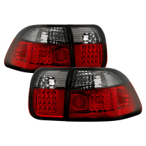 Honda Civic 96-98 4Dr LED Bakljus - Röda Röktonade Spyder Auto